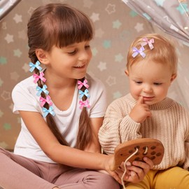 56Pcs Hair Clips, Mini Toddler Hair Clips Pink Hairbows Kids Hair Clips Hair Styling Clips Baby Hair Clips For Styling Girls Hair Clips For Kids Baby Girls Toddlers(Mixed Color)