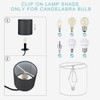 Lampwell Tina Black Clip-on Chandelier Lamp Shades Set of 6,