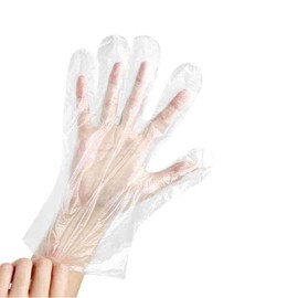 GOOD STUFF 100 x Clear Polythene Disposable Gloves - One Size Fits All - Protection and Comfort