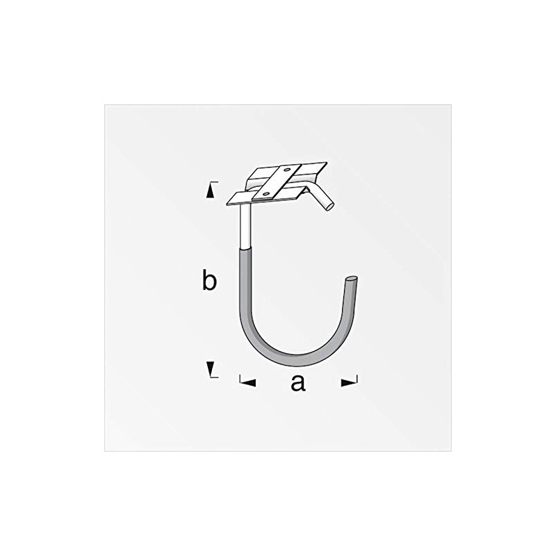 OrgaTech Bicycle Hook 125 x 90 mm Ceiling Hook Mounting