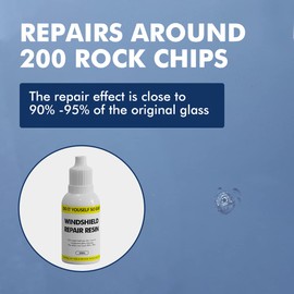 XTryfun Windshield Repair Resin, Car Windshield Crack Repair Liquid, Automotive Glass Repair Fluid Quick Fix for Chips, Cracks, Star-Shaped Crack