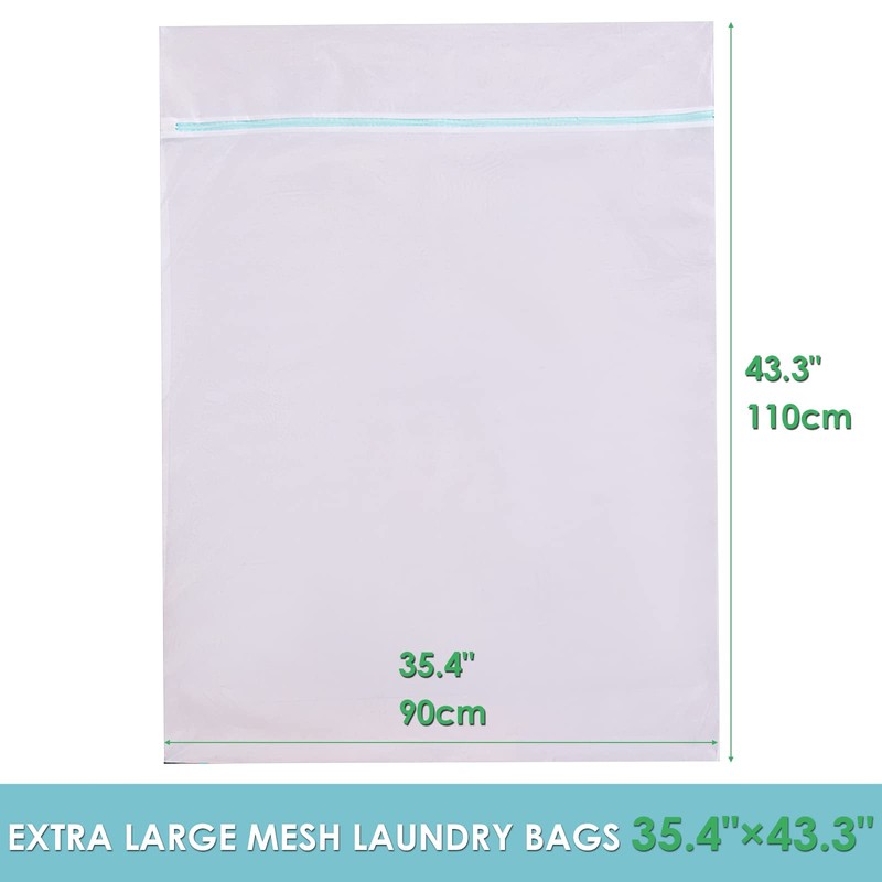 Extra Large Laundry Bag, 43.3" x 35.4" Heavy Duty Durable