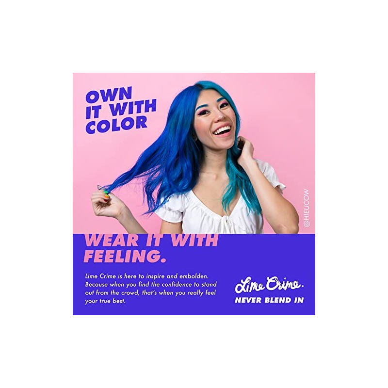 Lime Crime Unicorn Hair Cobertura completa, rosa mística