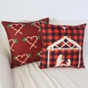 OYIMUA Christmas Cushion Covers 40cm x 40cm Set of 4