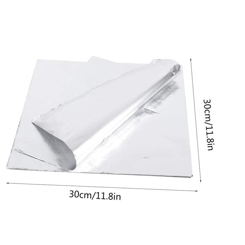 100pcs High Temperature Resistant Aluminum Foil BBQ Paper