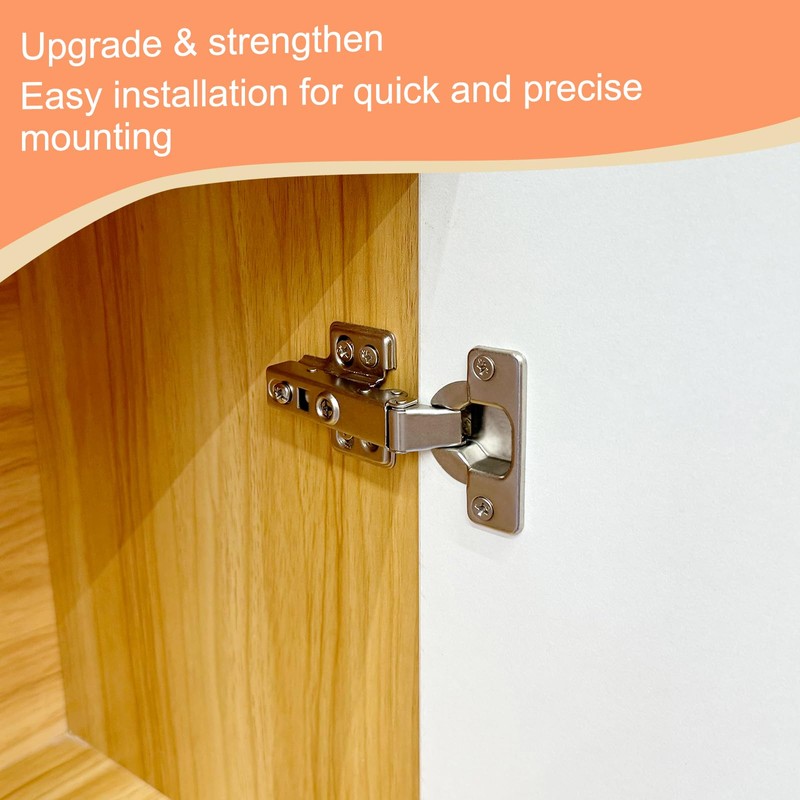 TMZDCJK Cabinet Hinges 10 Piece Frameless Recessed Soft Close Euro