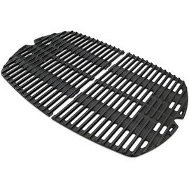 Votenli C764D(2-Pack) 17 x 12.7 inches Cast Iron Cooking Grid Grates for Weber 7644 Q100 series, Q140, Q1000 series Q1200 50060301 386000 50060001 51010001 51060001 51070001 51080001 51190001 51200001