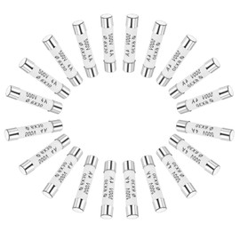 uxcell 20pcs Ceramic Cartridge Fuses 4A 500V 6x30mm Ceramic Fuses Fast Blow Replacement for Amplifier Energy Saving Lamp Ballast