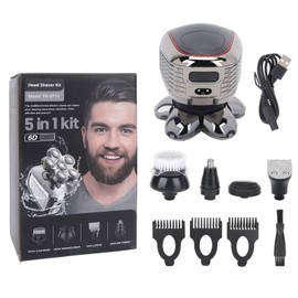 6D Electric Razor 5 in 1 Multifunctional Men Rechargeable Bald Head Shaver Hair Trimmer Grooming Kit