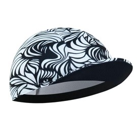 Corsehild White and Black Cycling Cap for Man and Woman Cycling Hat Under Helmet-Polyester Breathable Sweat Absorbent