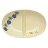 Kiln SOUSEN Medium Plate, Blue, 7.1 inches (18 cm), Setoyaki,
