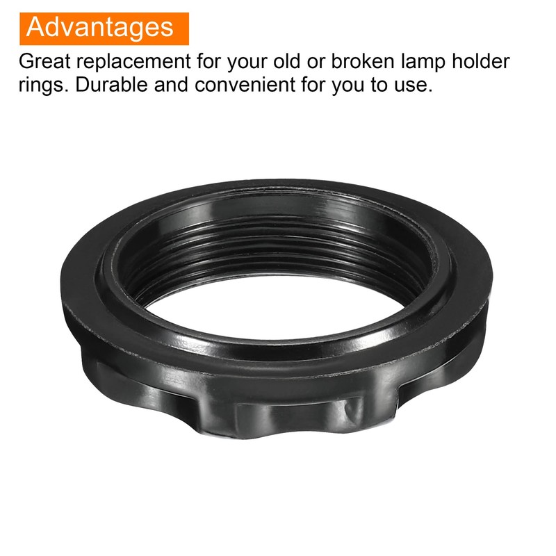PATIKIL E12 Light Socket Ring, 5 Pack Lamp Shade Holder