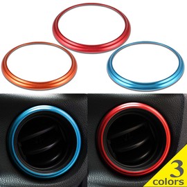 Negus Compatible Toyota 86 Subaru BRZ Air Conditioner Vent Duct Dress Up Ring Red