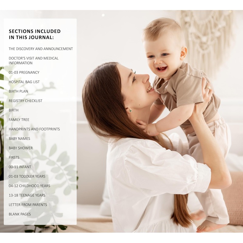 BIROYAL Promptly Journals, Pregnancy Journal and Baby Memory Book (Blue)