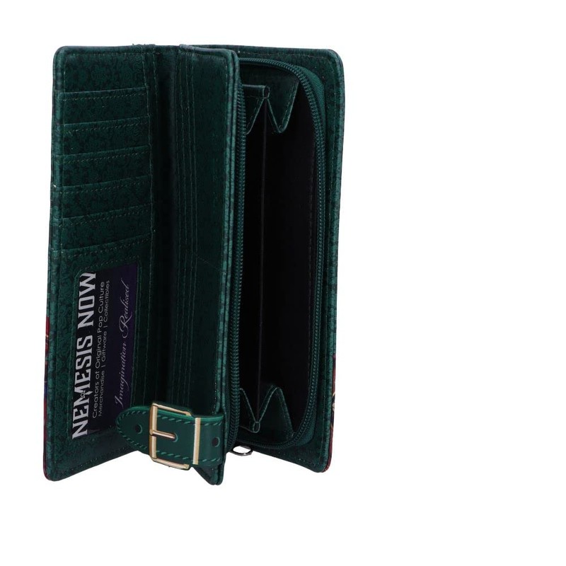 Nemesis Now Lisa Parker Mad About Cats Embossed Wallet Green