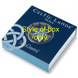 Pill Box in Celtic Trinity Heart Design. (Purple)