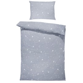 Totsy Baby Children's duvet cover 90 x 120 cm - children's bed linen set with pillowcase 60 x 40 cm in cotton Moons