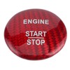 Carbon Fiber Engine Start Stop Button Cover Trim Fit for