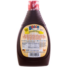 Bosco Sugar Free Chocolate Syrup 18oz | Fat Free, Gluten Free, Made with Natural Cocoa