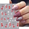 Christmas Nail Art Stickers Snowman Snowflakes Nail Art Decals 5D