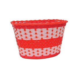 Oxford Kids' Junior Woven, Bike, Basket, Red, One Size
