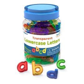 EXBEPE Translucent Lowercase Letters, 78 Pcs, Light Table Toys and Manipulatives for Kids