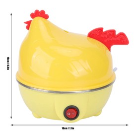 Electric Egg Boiler, Chicken Shape Egg Cooker, Multifunction Chicken Shape Rapid Egg Boiler, 7 Egg Capacity Automatic Shut Off Mini Breakfast Machine