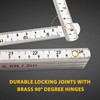 Perfect Measuring Tape Co. FR-72 Carpenter's Folding Rule Lightweight Composite
