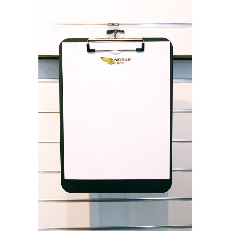 Mobile Ops Unbreakable Recycled Clipboard Black (61624), Black