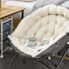 DormCo Papasan Moon Chair - Beige Taupe