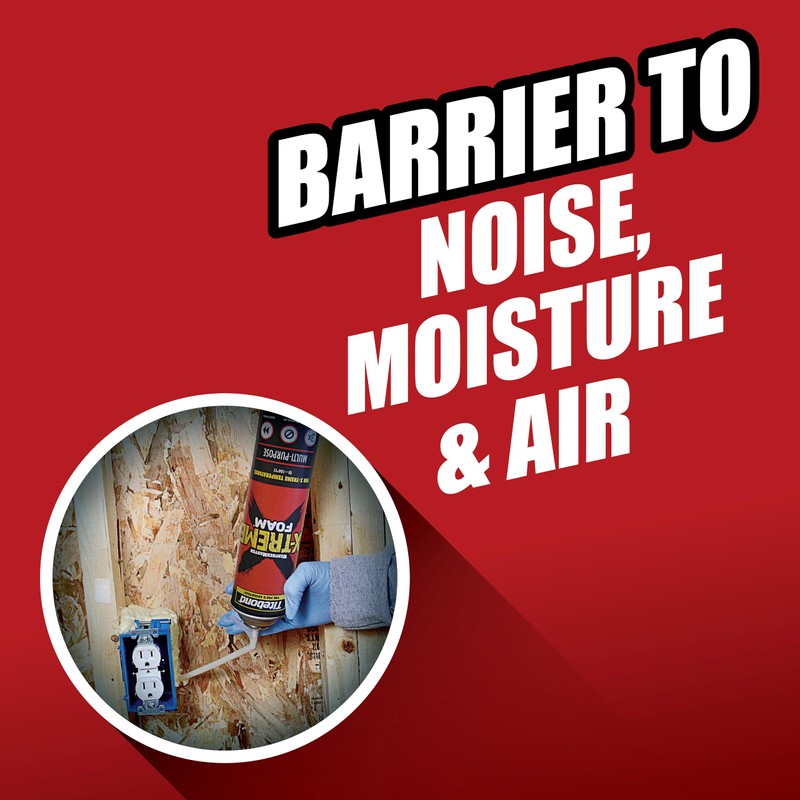 Titebond X-TREME Multi-Purpose Foam Sealant, Polyurethane Foam, Insulation Foam, Spray