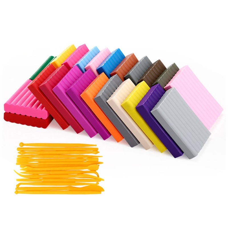 Kids Modeling Clay Vibrant 24 Colors Safe Soft Strong Plasticity