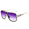 GOBIGER Aviator Sunglasses for Men Retro Fashion Goggle Alloy Frame