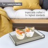 Tizo Design Elegant Lucite Tray, 12" x 8" Acrylic, Multiple