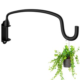 Garkup Heavy Duty Plant Hanger Bracket Wall Mounted Hooks for Hanging Bird Feeder, Flower Bracket, Anti Rust Metal Lanterns 12 Inches