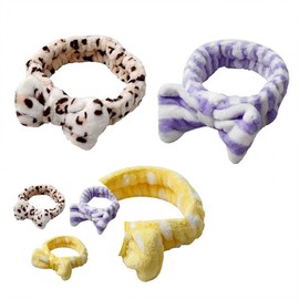 Microfiber Cleansing Headband (Random) Makeup Remover Headband 3ea
