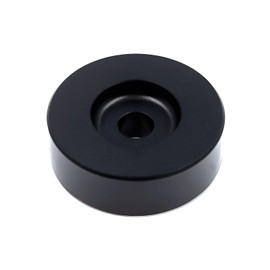 45 RPM Record Adapter 7 Inch Vinyl Record Adapter Aluminum Dome Adapter for Record Player and Turntables (Black)