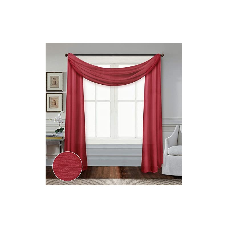 All American Collection Doli Sheer Living Bedroom Window Treatment Light