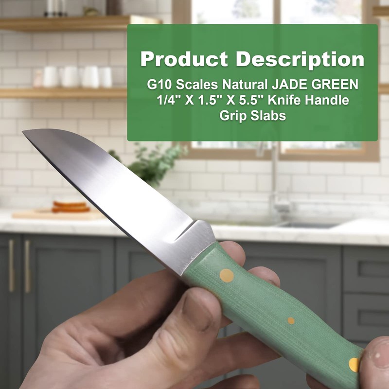 SuperDi G10 Scales Natural JADE GREEN 1/4" X 1.5" X