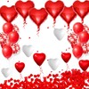 Romantic 1000 Pieces Rose Petals Decoration Set with Red Heart