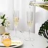 Jingmore 48 Pcs Detachable Plastic Champagne Glasses Flutes Bulk with