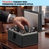 Vinanker Faraday Box for Car Keys, Black Rhombus, Large Size