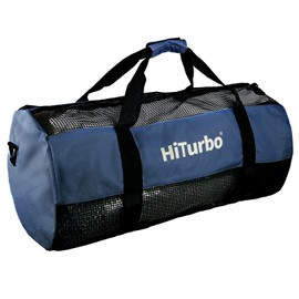 Hiturbo Mesh Duffel Bag, Dive Bags Travel Beach Gear Diving Duffels Luggage for Scuba, Surfing and Snorkeling (Navy)
