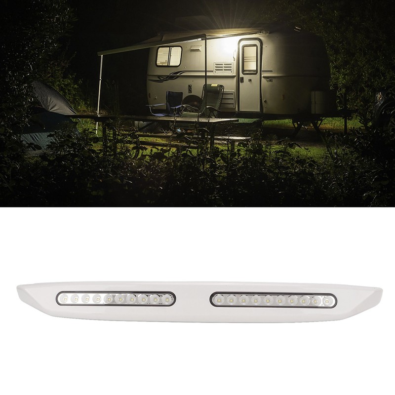 RV Light Bar 20 LEDs Porch Awning Lights 12V Waterproof
