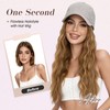 Hat Wig for Women, Wig Cap with Hair Attached,Quick-drying Baseball