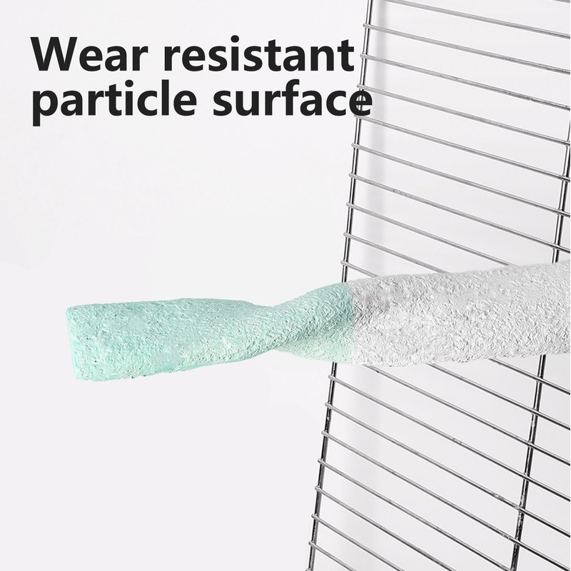 Parrot Perch with Rough Surface for Beak and Claw Trimming