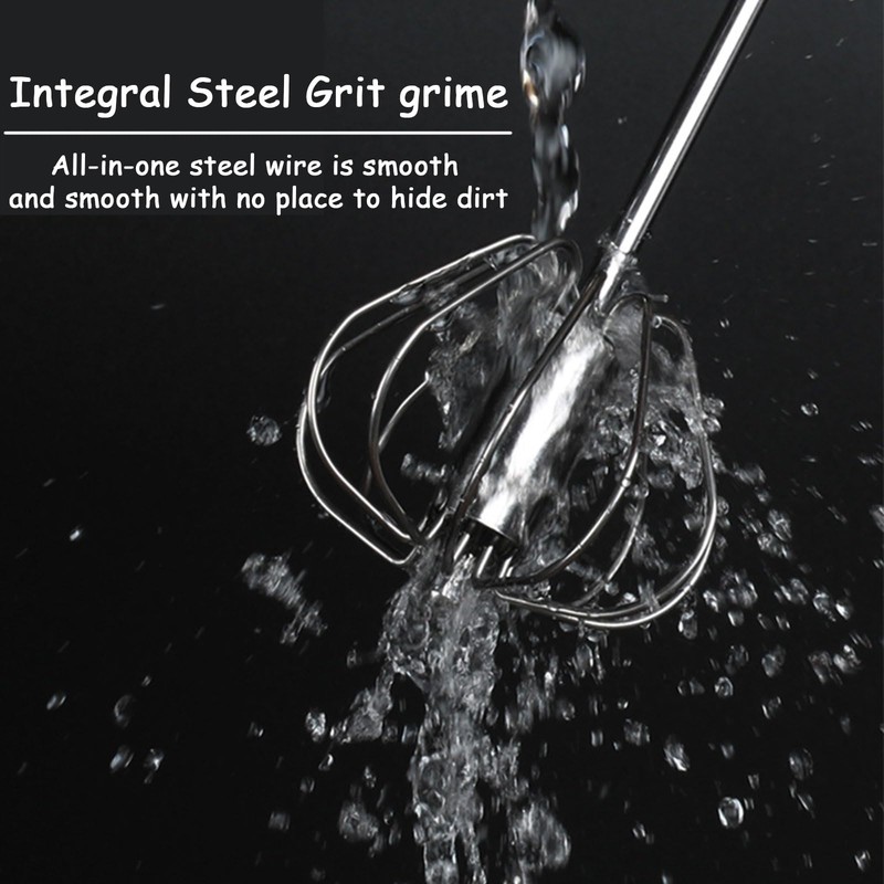 SSKHE Egg Beater Whisk, Stainless Steel Egg Whisk, Hand Push