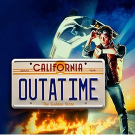 Tin Sign Vintage Retro Man Cave Bar Pub Shed Novelty Gift Aluminium Metal Tin Wall Dcor Large 28x14cm Sign - Outatime Back Future Movie Licence inspired