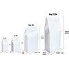 White Kraft Paper Stand Up Coffee Bag/Flat Bottom Coffee Pouch