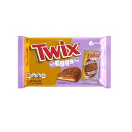Twix Eggs - Pack of 2-6 Eggs in Each Pack - Delicious Classic Taste - Perfect for Easter Baskets - Individually Wrapped